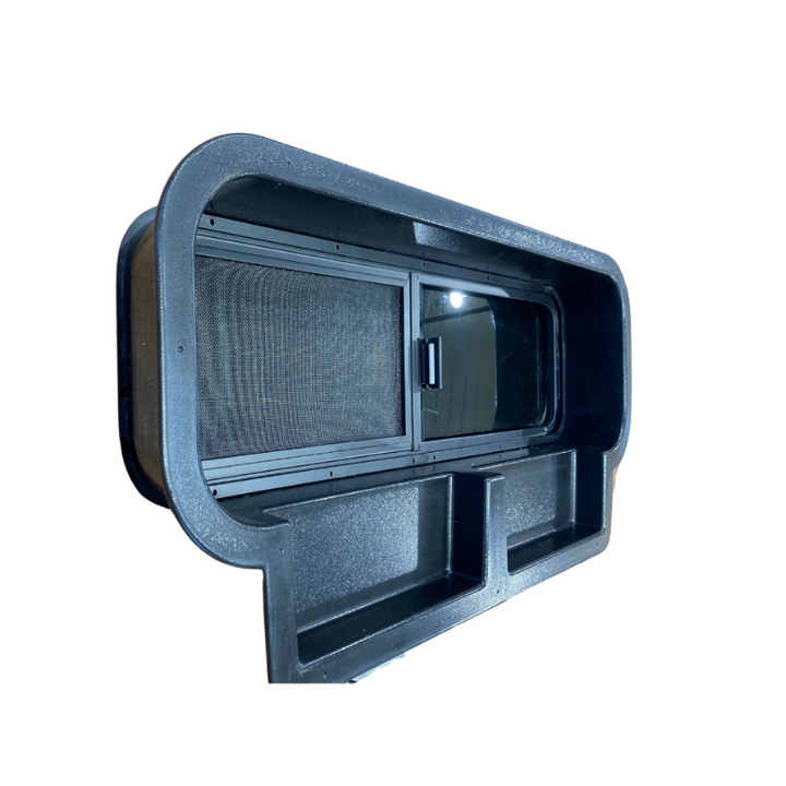 Ford Transit 10x33 Bunk Window Trim Ring with Storage Cubbies