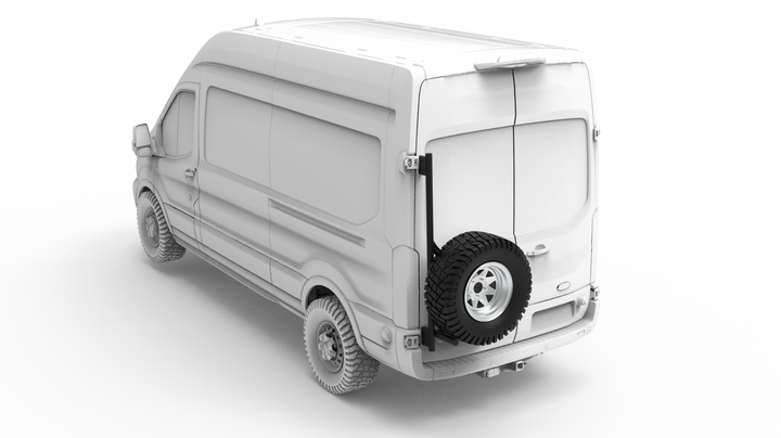 Rover Vans Tire Carrier Driver Side for Ford Transit