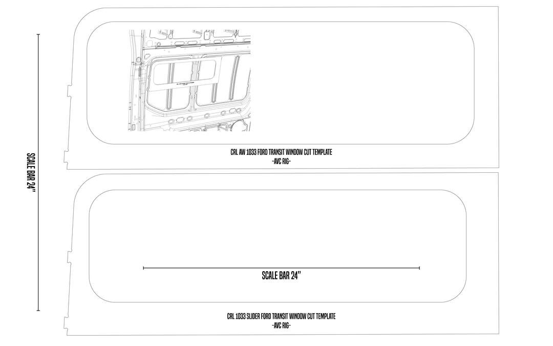 Transit pill window cut template FREE DOWNLOAD