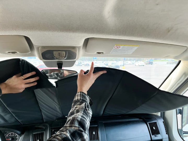 Ram Promaster Stealth Front Windshield Cover - AVC RIG