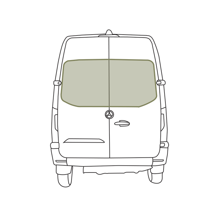 Mercedes Sprinter Stealth Rear Door Window Covers (Pair)