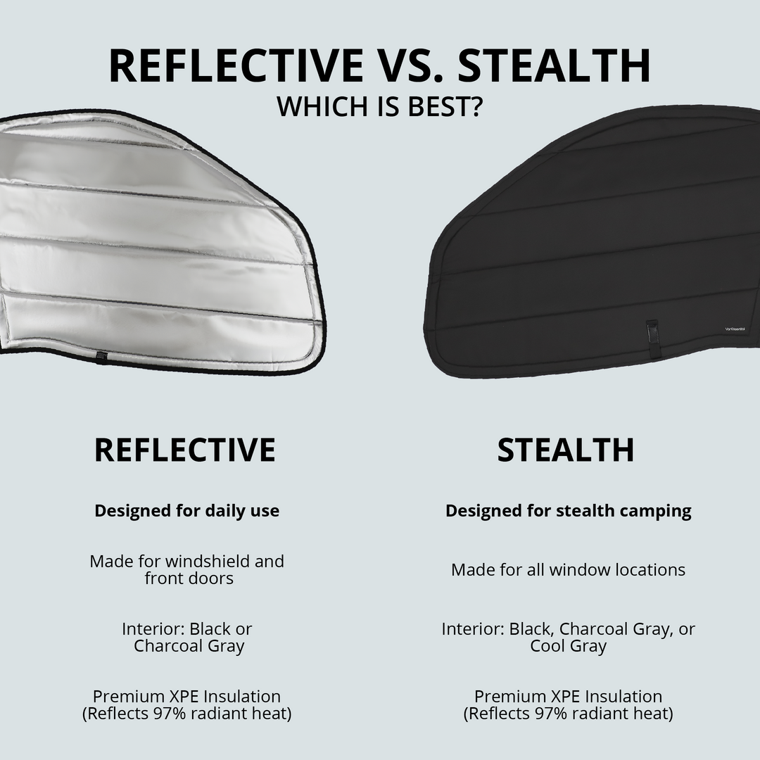 Ram Promaster Reflective Front Door Window Covers (Pair)