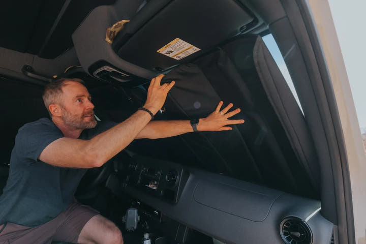 Mercedes Sprinter Stealth Front Windshield Cover - AVC RIG