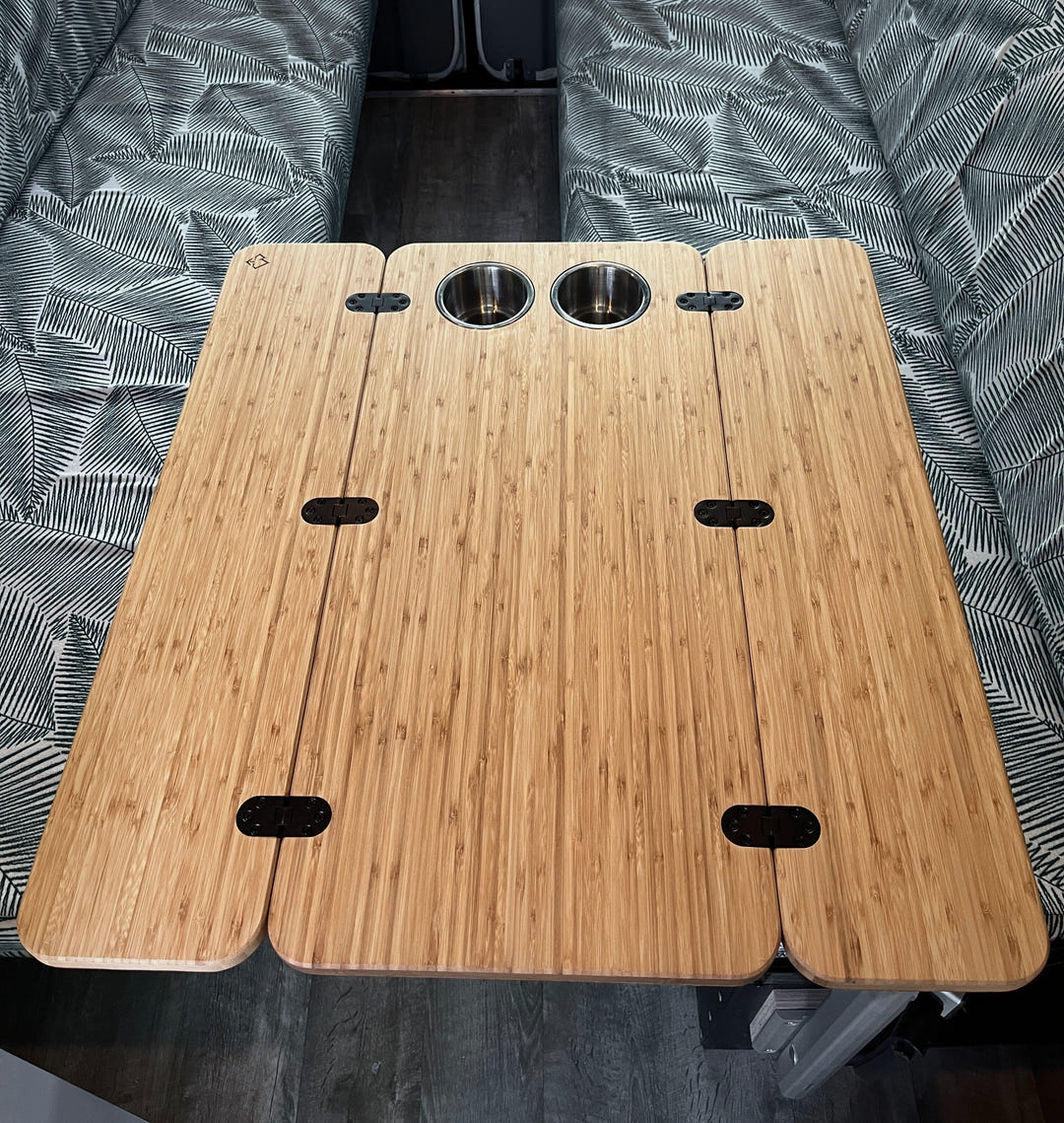 The Elite Bamboo Table 3/4" Thick For Camper Vans and RVs - AVC RIG