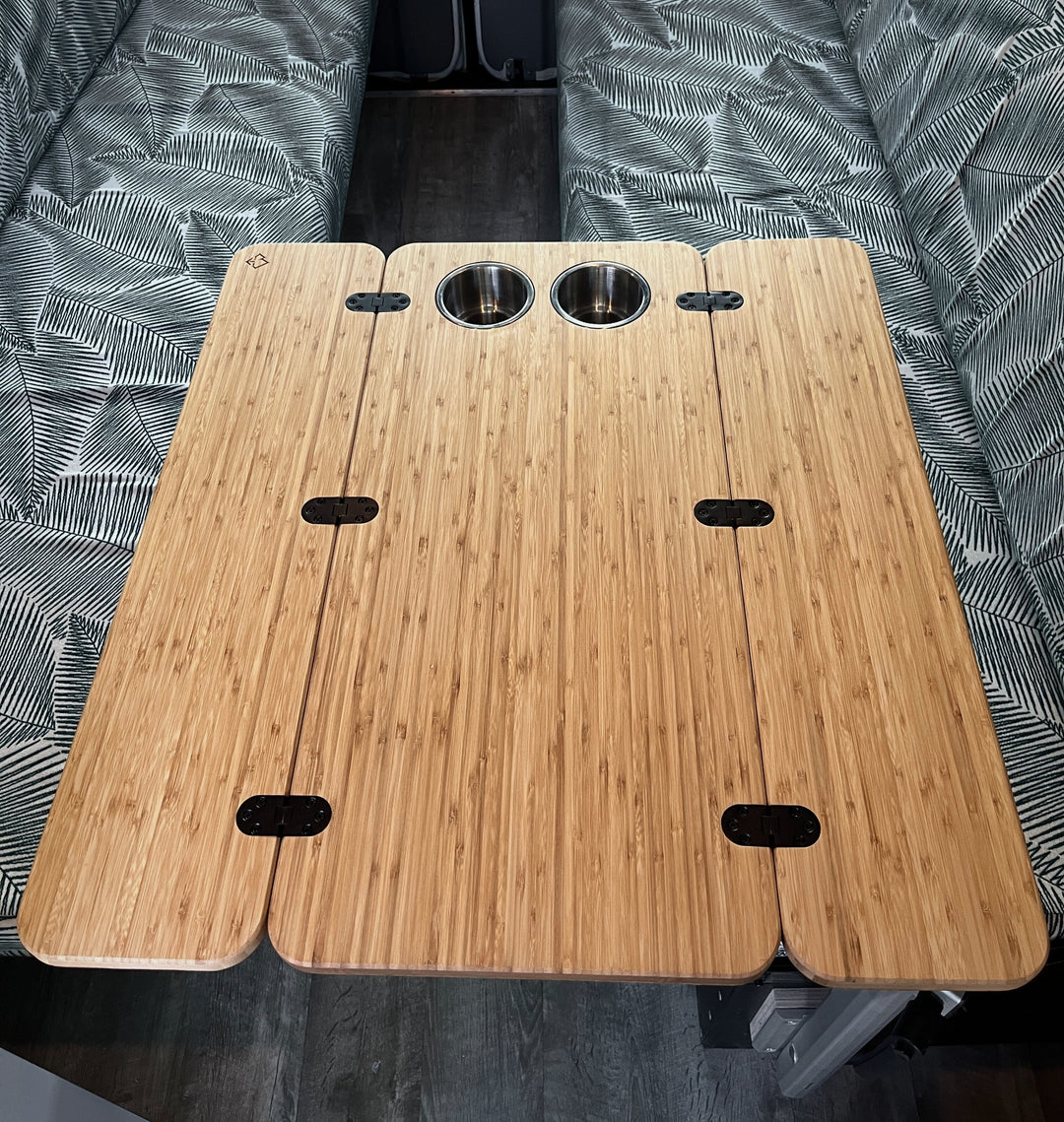The Elite Bamboo Table 3/4" Thick For Camper Vans and RVs - AVC RIG
