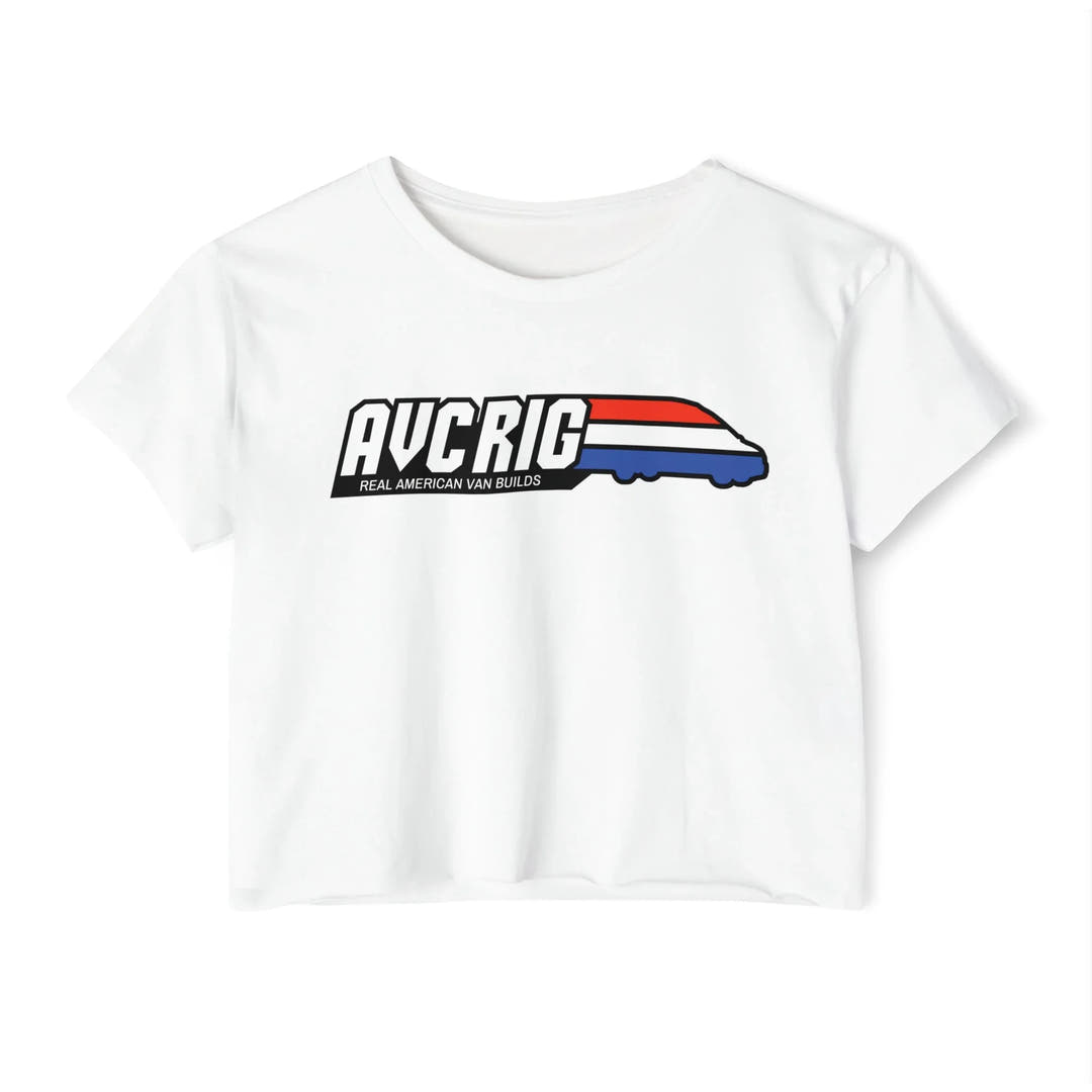 AVC RIG "Real American Van Builds" Tee - Cropped Edition