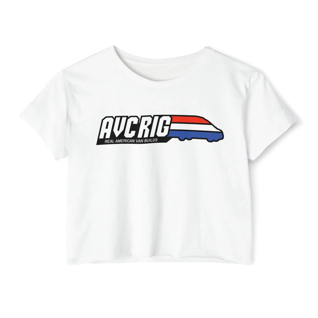 AVC RIG "Real American Van Builds" Tee - Cropped Edition