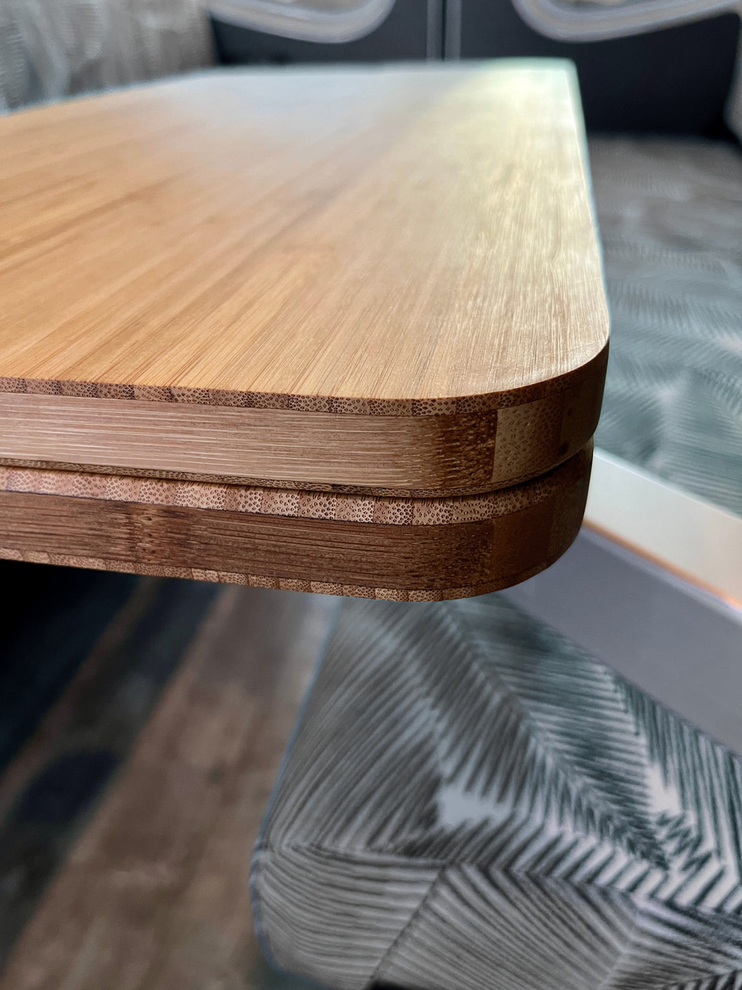 The Elite Bamboo Table 3/4" Thick For Camper Vans and RVs - AVC RIG