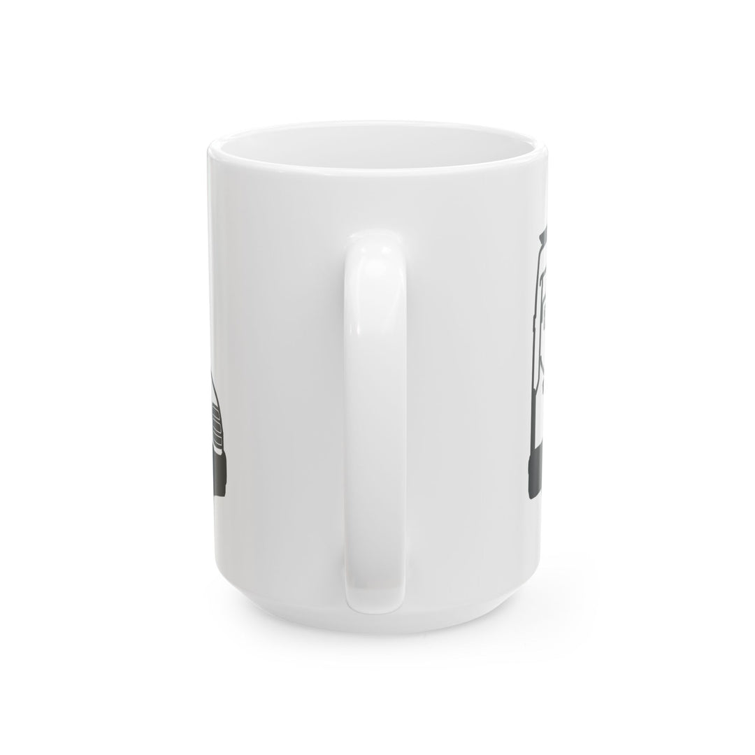 Black N White Van Ceramic Mug, (11oz, 15oz)