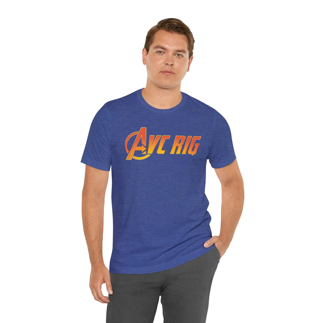 Comic Hero Unisex Jersey Tee - Super Hero Protector Team Up AVC Rig Theme - AVC RIG