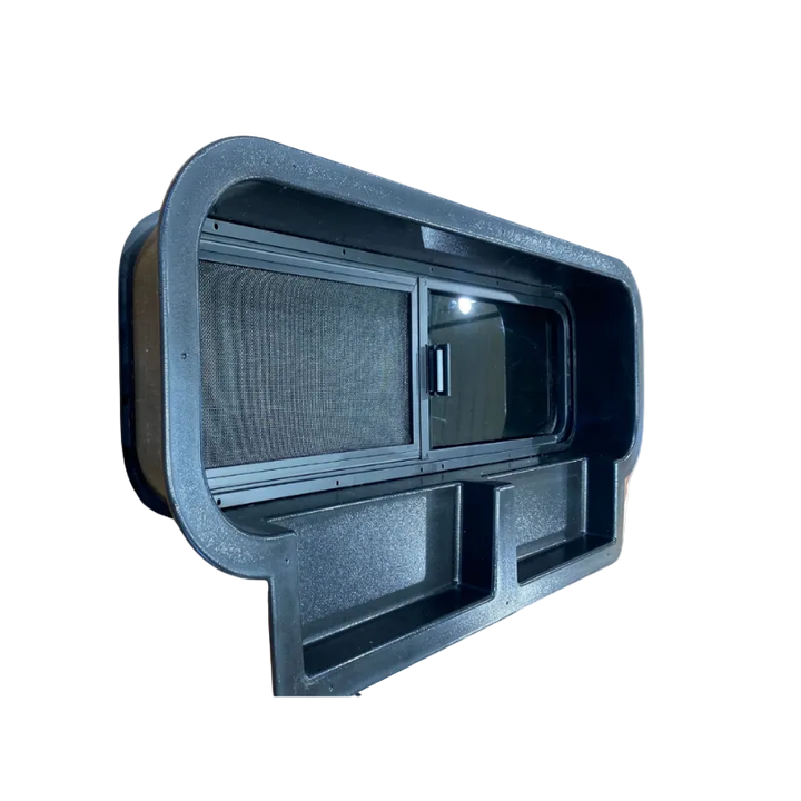 Ford Transit 10x33 Bunk Window Trim Ring with Storage Cubbies