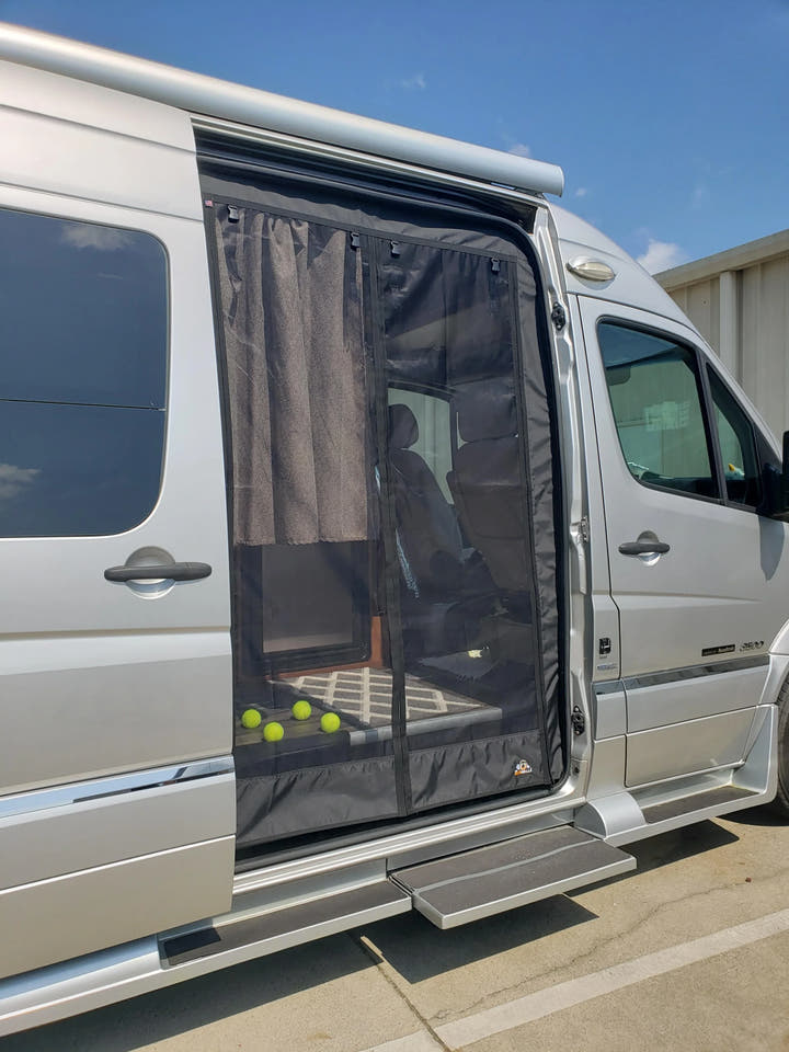 07-2024 Mercedes Sprinter Side Sliding Door Insect Screen - AVC RIG