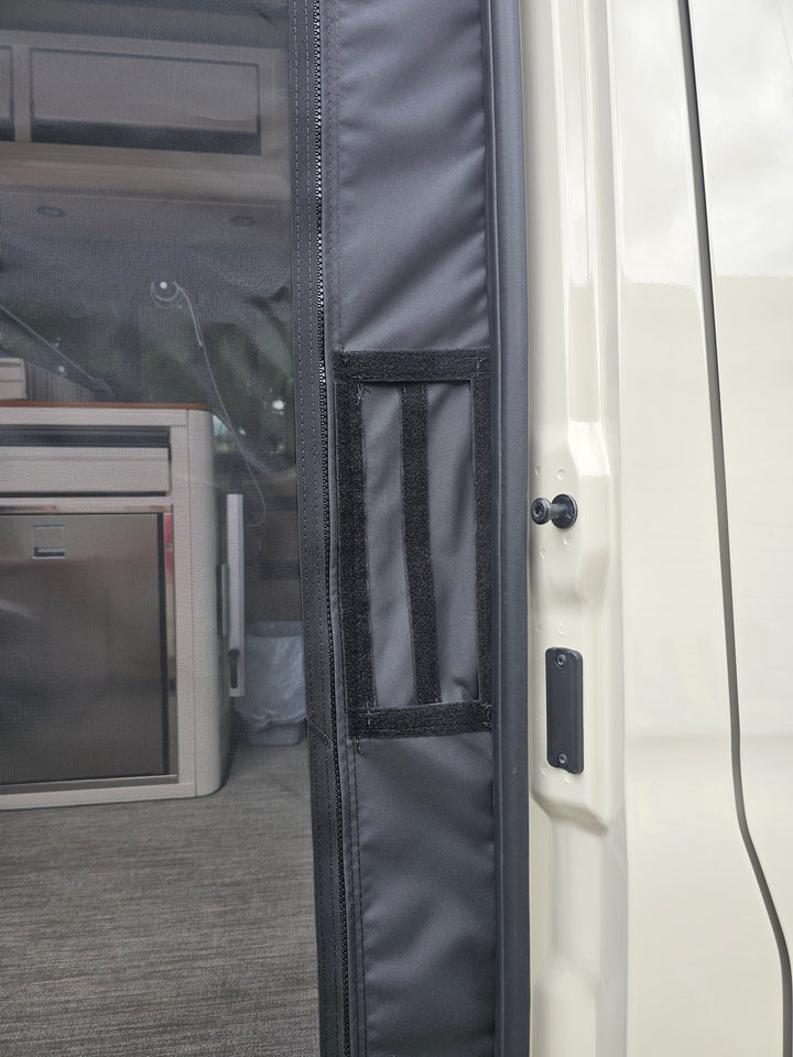 2025+ Mercedes Sprinter Side Sliding Door Insect Screen with New Door Latch