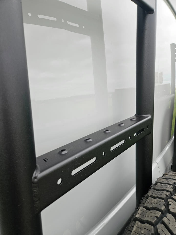 2025 Design Rover Vans Tire Carrier &amp; Ladder Combo for Ford Transit - AVC RIG