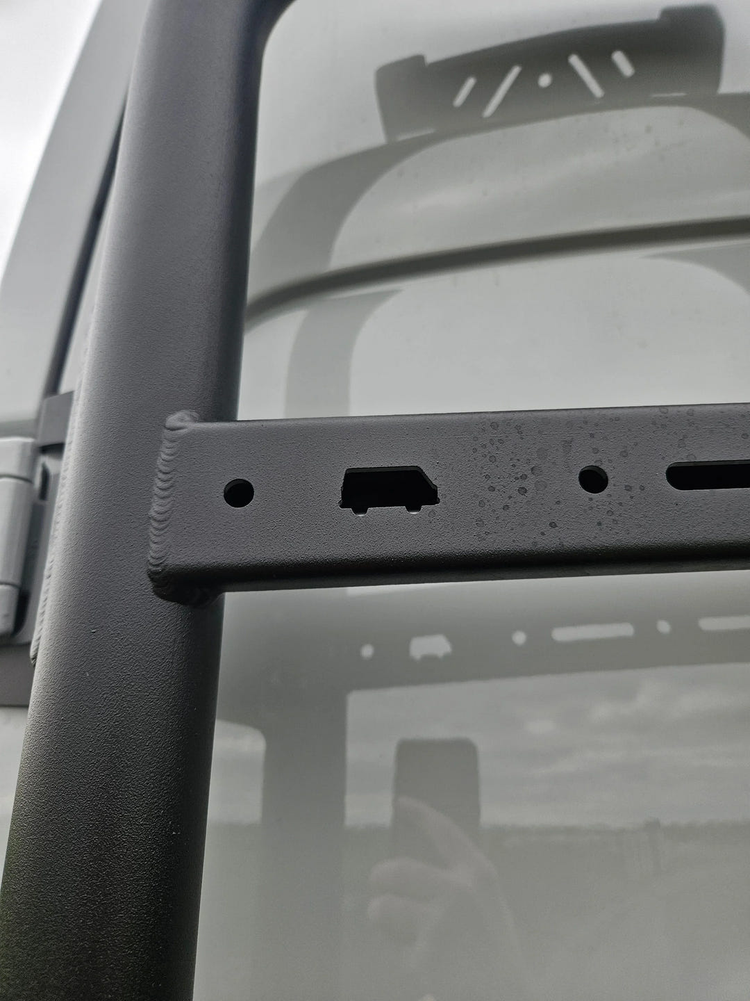 2025 Design Rover Vans Tire Carrier &amp; Ladder Combo for Ford Transit - AVC RIG