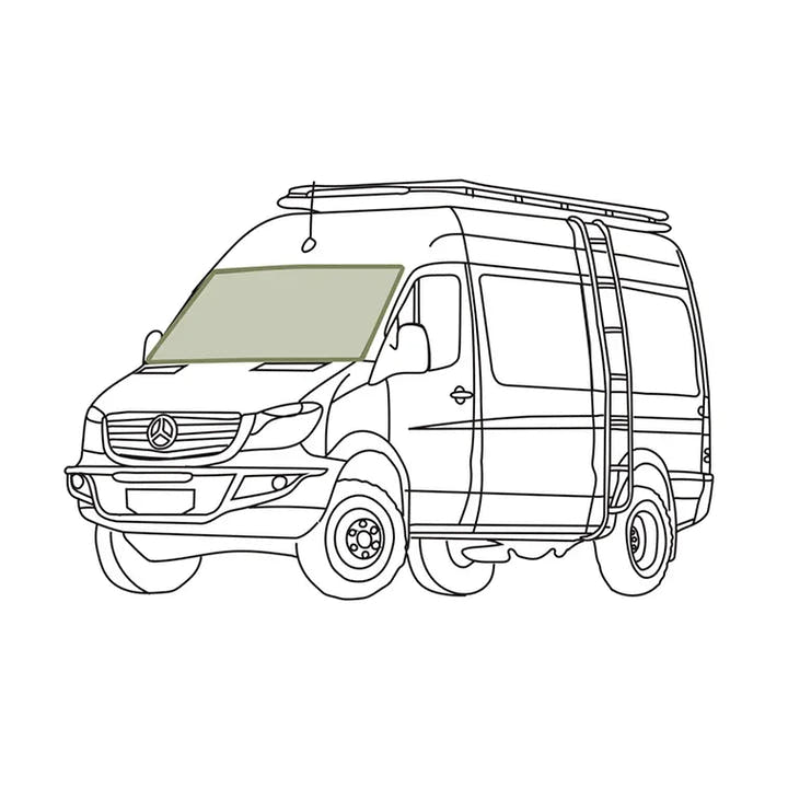 Mercedes Sprinter Reflective Front Windshield Cover - AVC RIG