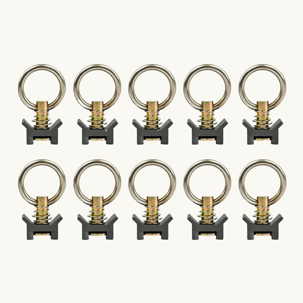 Venture L-Track Adjustable Tie Down Ring (10 Pack) - AVC RIG