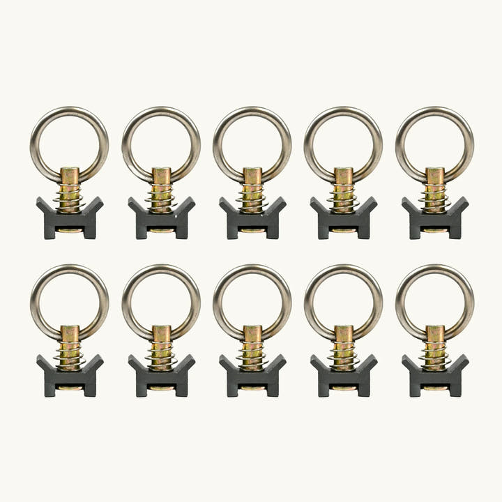 Venture L-Track Adjustable Tie Down Ring (10 Pack) - AVC RIG