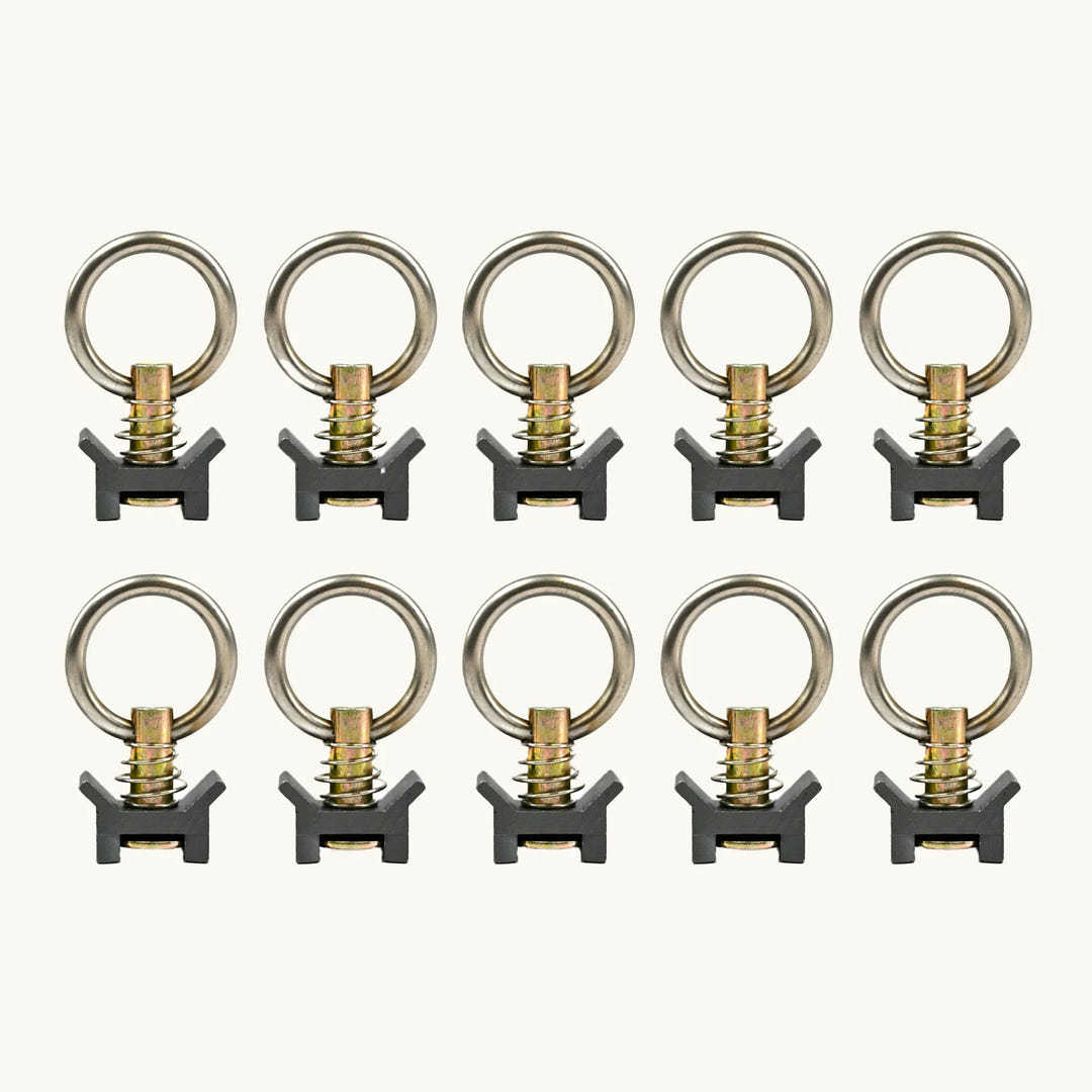Venture L-Track Adjustable Tie Down Ring (10 Pack) - AVC RIG