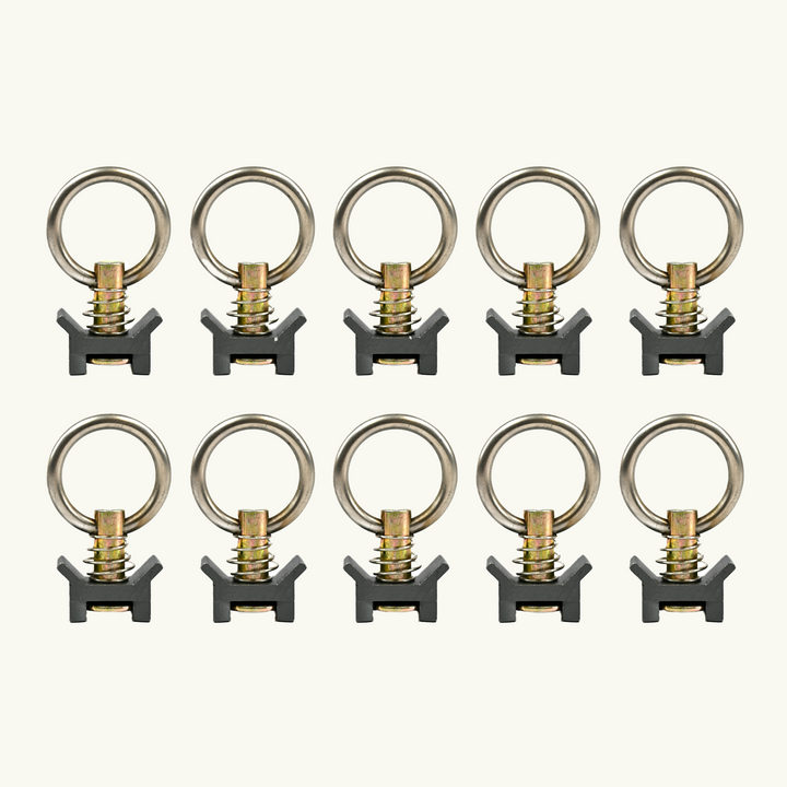 Venture L-Track Adjustable Single Stud with Stainless Steel Ring (10 Pack)