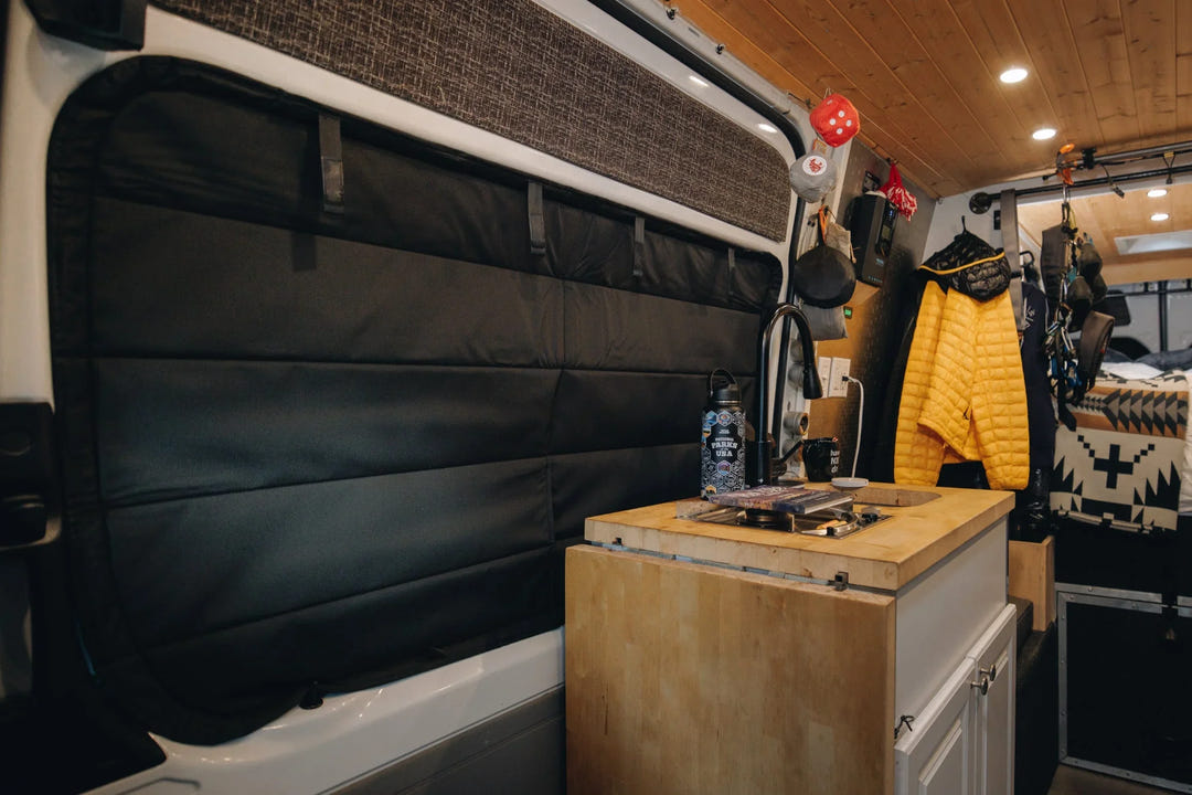 Mercedes Sprinter Stealth Sliding Door Window Cover - AVC RIG