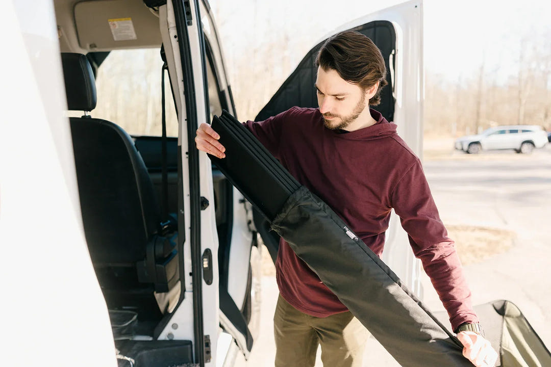 Ford Transit Stealth Front Door Window Covers (Pair) - AVC RIG