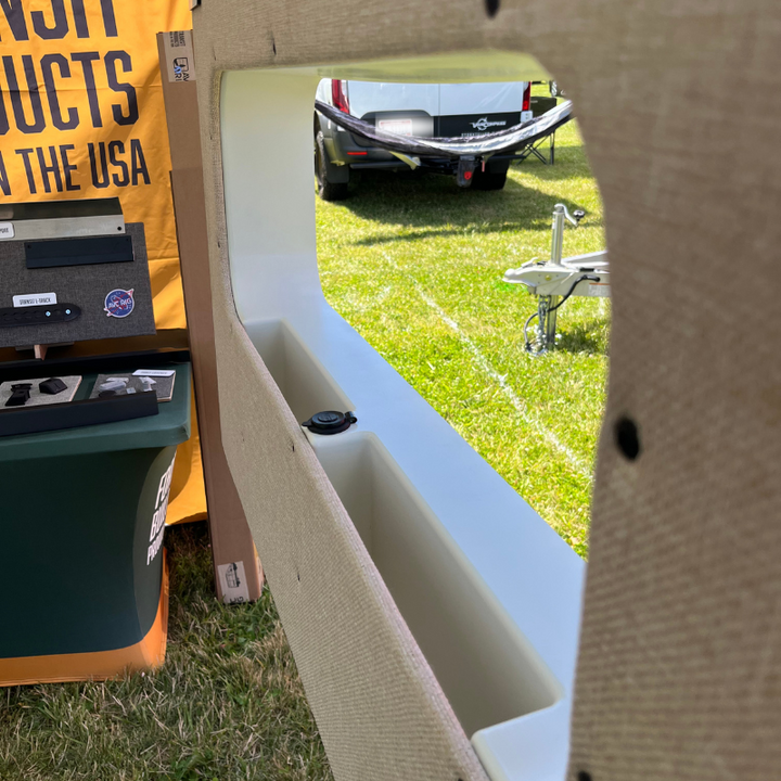 Mercedes Sprinter 10x33 Bunk Window Trim Ring with Storage Cubbies