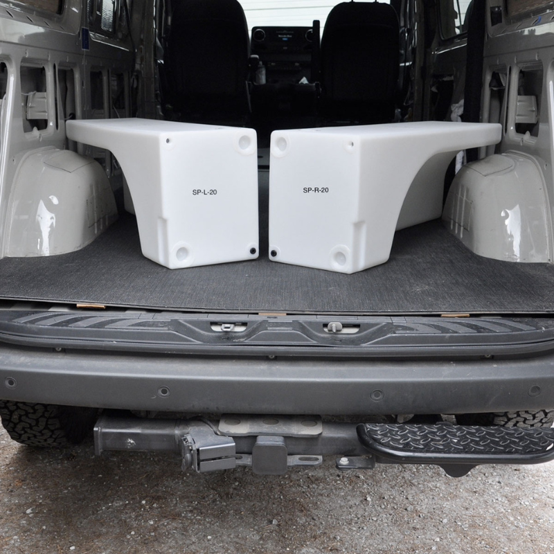 NW Conversions 20 Gallon Wheel Well Water Tank - Left (SP-L-20)