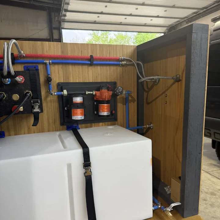 Stainless Steel RV and Marine Shower Port System - AVC RIG