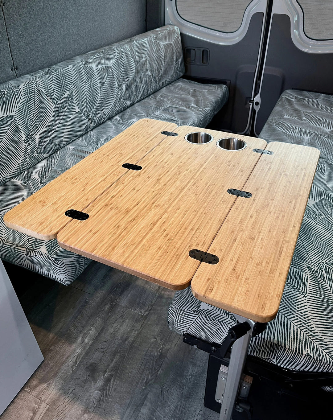 The Elite Bamboo Table 3/4" Thick For Camper Vans and RVs - AVC RIG