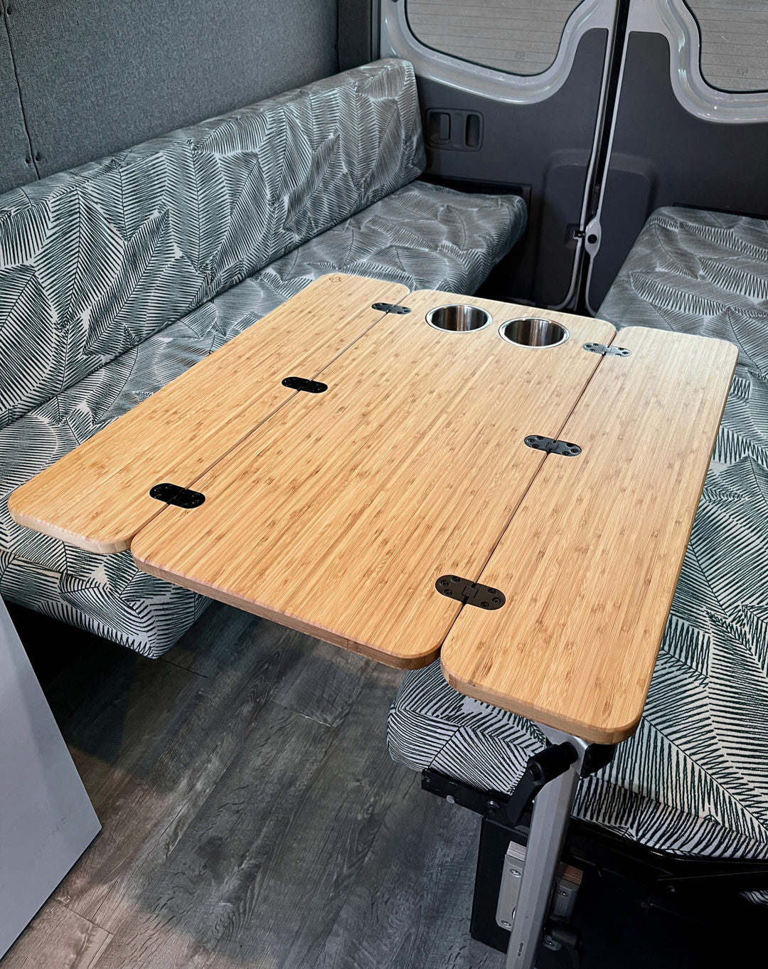 The Elite Bamboo Table 3/4" Thick For Camper Vans and RVs - AVC RIG