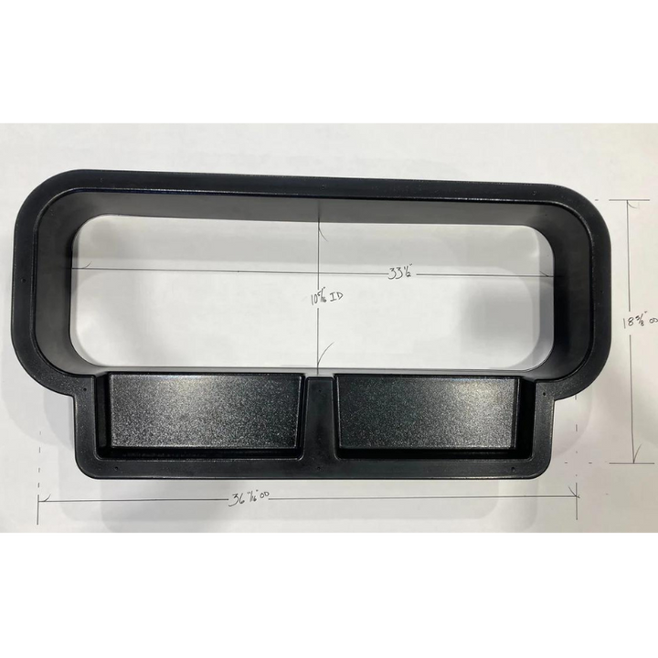 Ford Transit 10x33 Bunk Window Trim Ring with Storage Cubbies