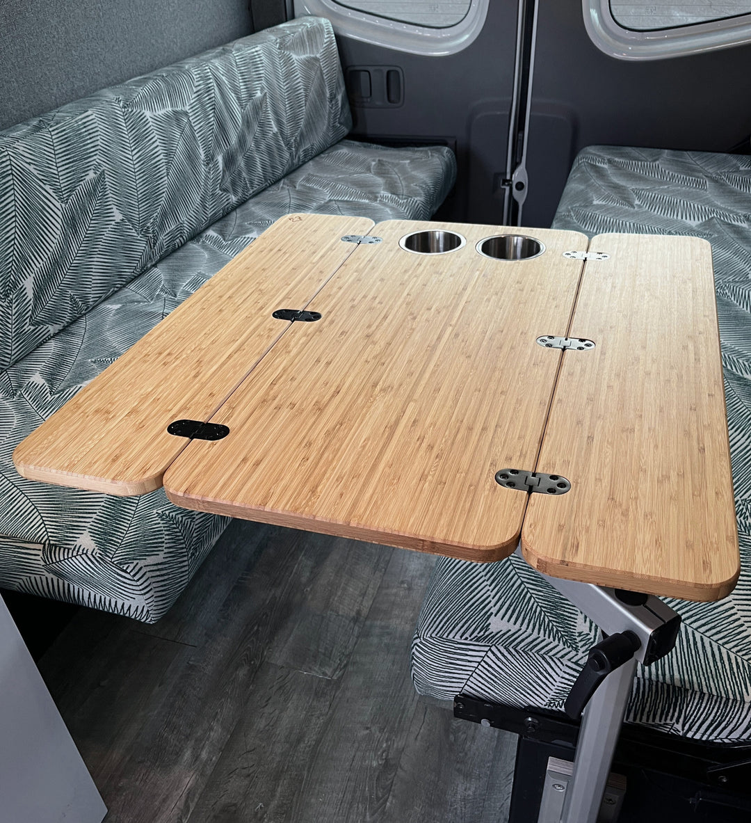 The Elite Bamboo Table 3/4" Thick For Camper Vans and RVs - AVC RIG