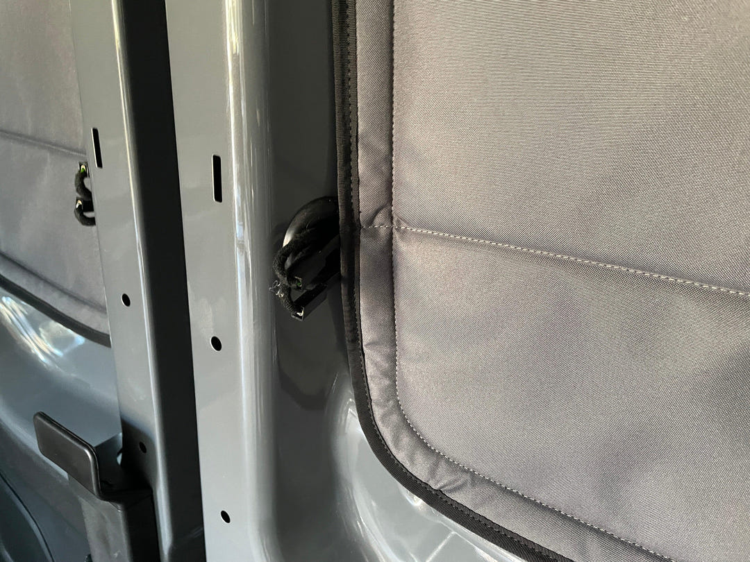 Ford Transit Stealth Rear Door Window Covers (Pair) - AVC RIG