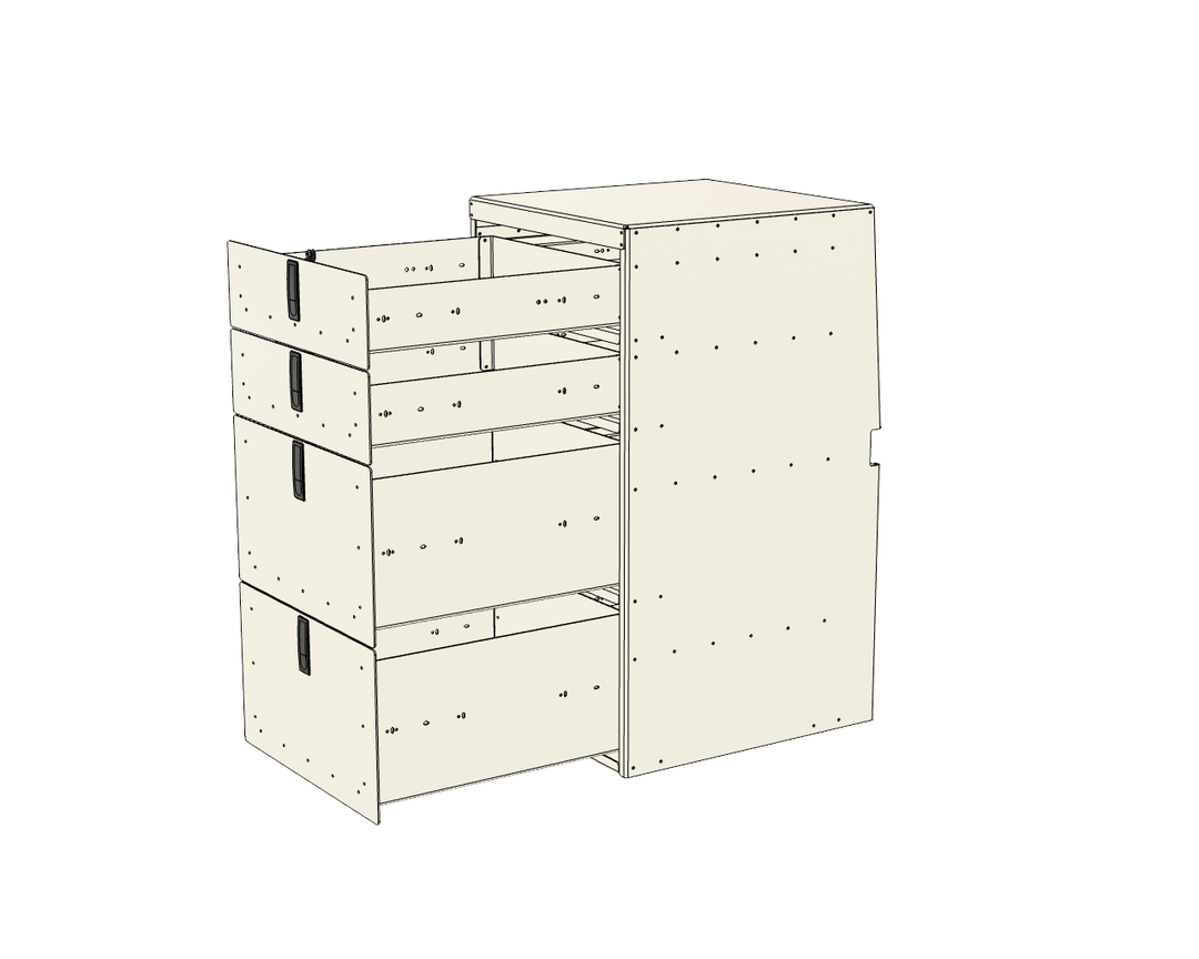 Aluminum Drawer Cabinet