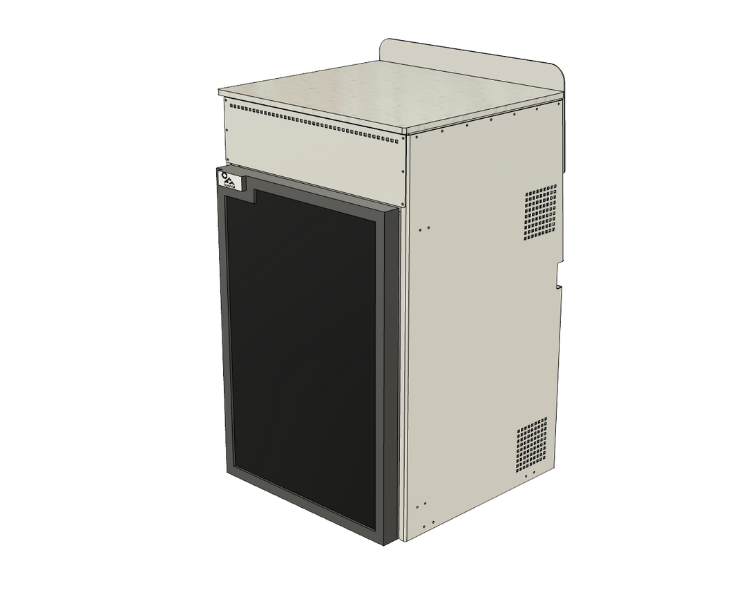 Aluminum Fridge Cabinet