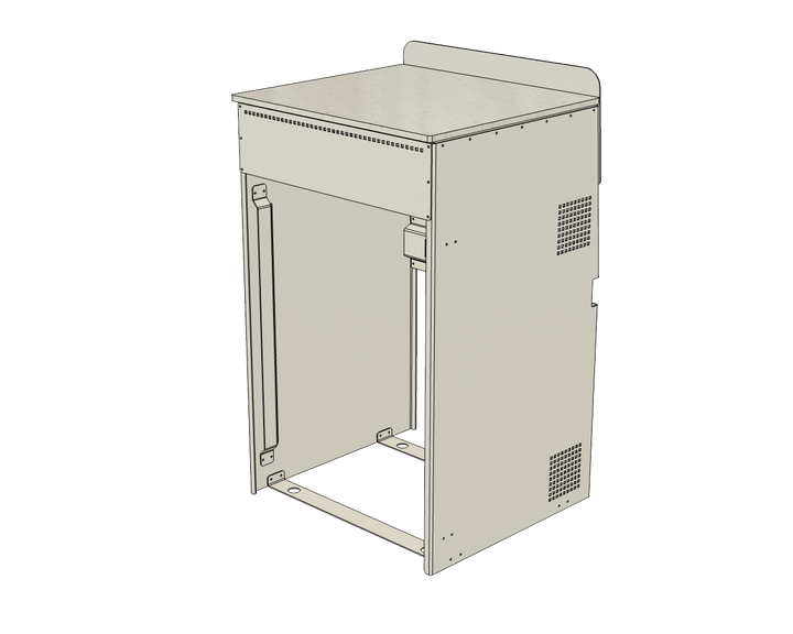 Aluminum Fridge Cabinet