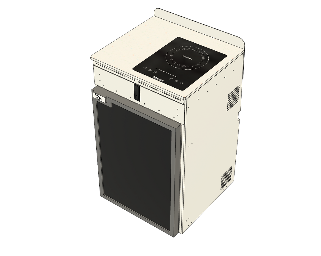 Aluminum Fridge Cabinet