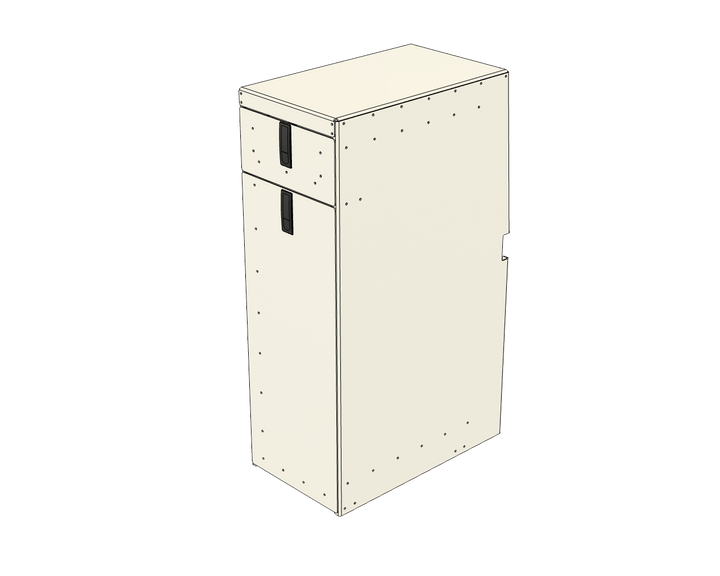 Aluminum Pantry with Drawer Cabinet