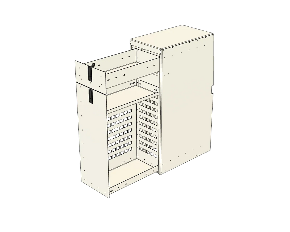 Aluminum Pantry with Drawer Cabinet - AVC RIG