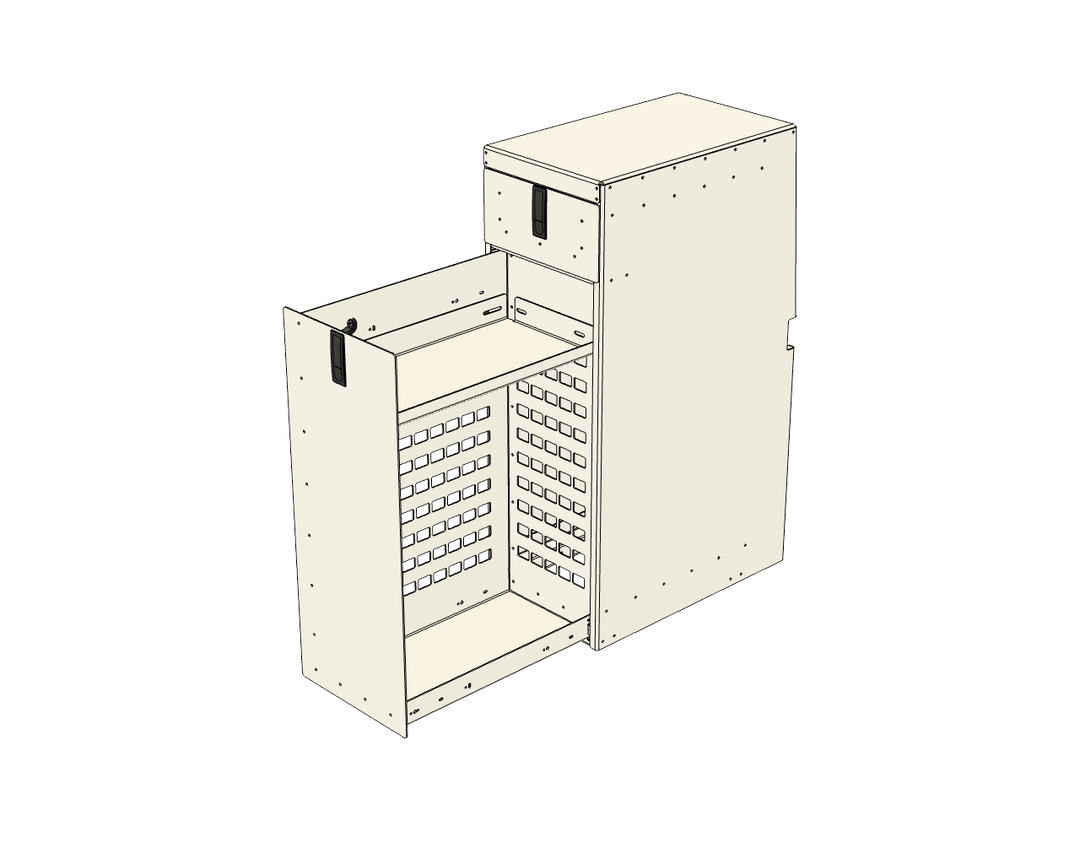 Aluminum Pantry with Drawer Cabinet