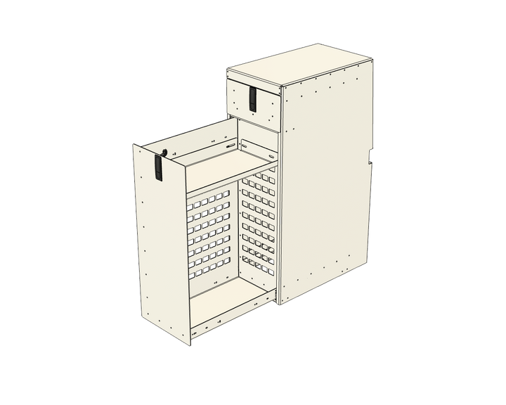 Aluminum Pantry with Drawer Cabinet