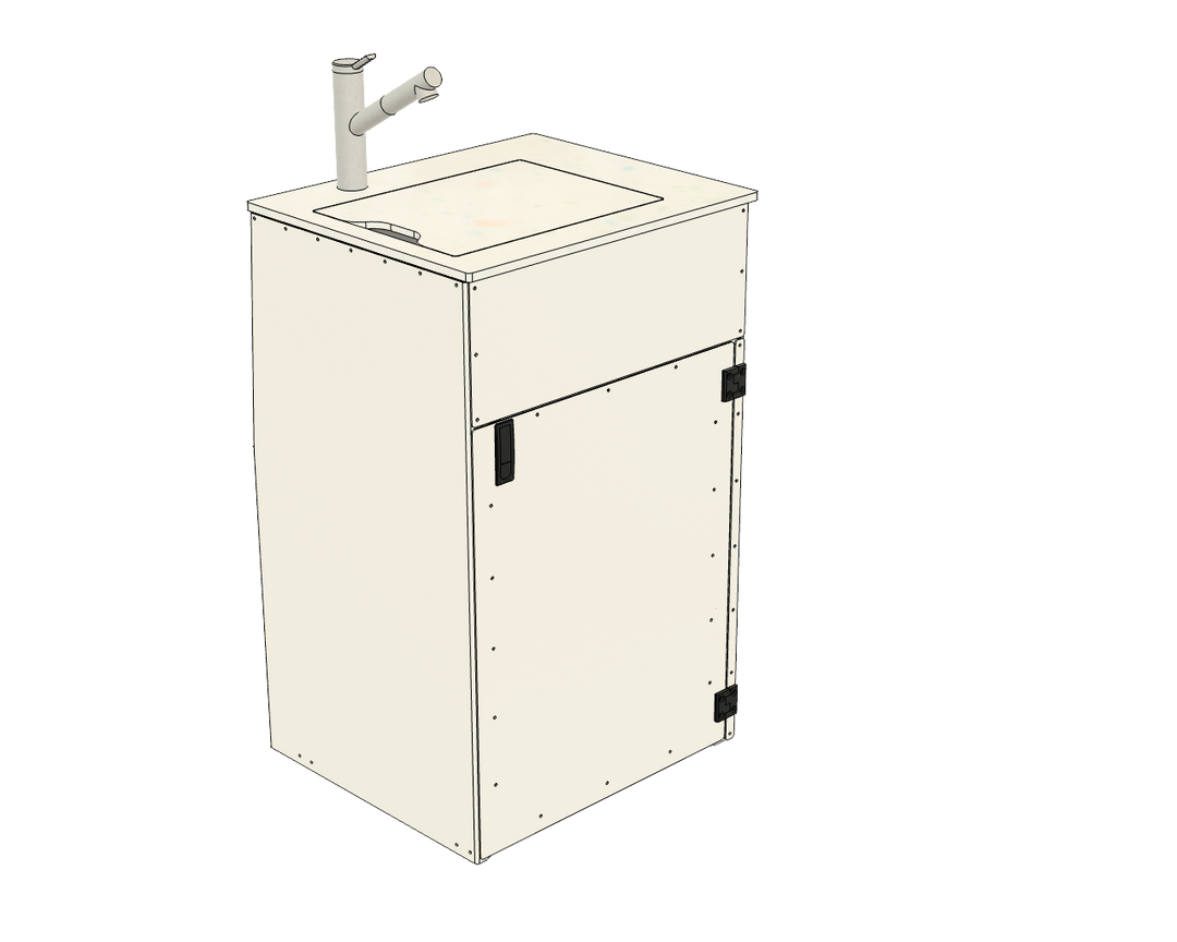 Aluminum Sink Cabinet