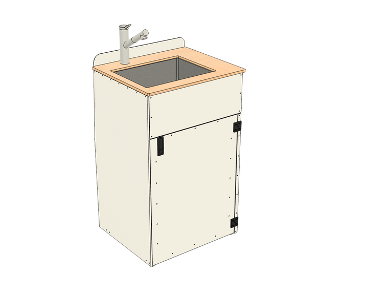 Aluminum Sink Cabinet