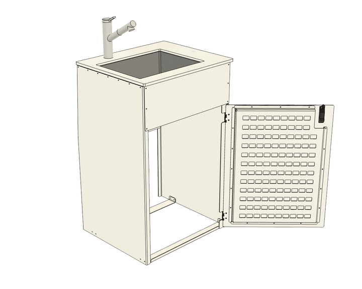 Aluminum Sink Cabinet