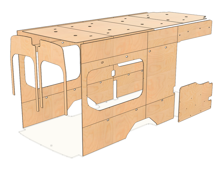 Transit 148 EXT Wood Wall Kit