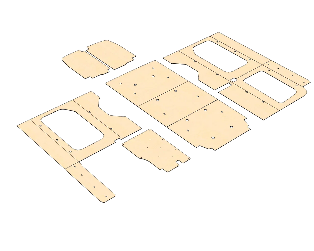 Ford Transit High Roof 148 Felt Wall Kit For Go Code Trim - AVC RIG