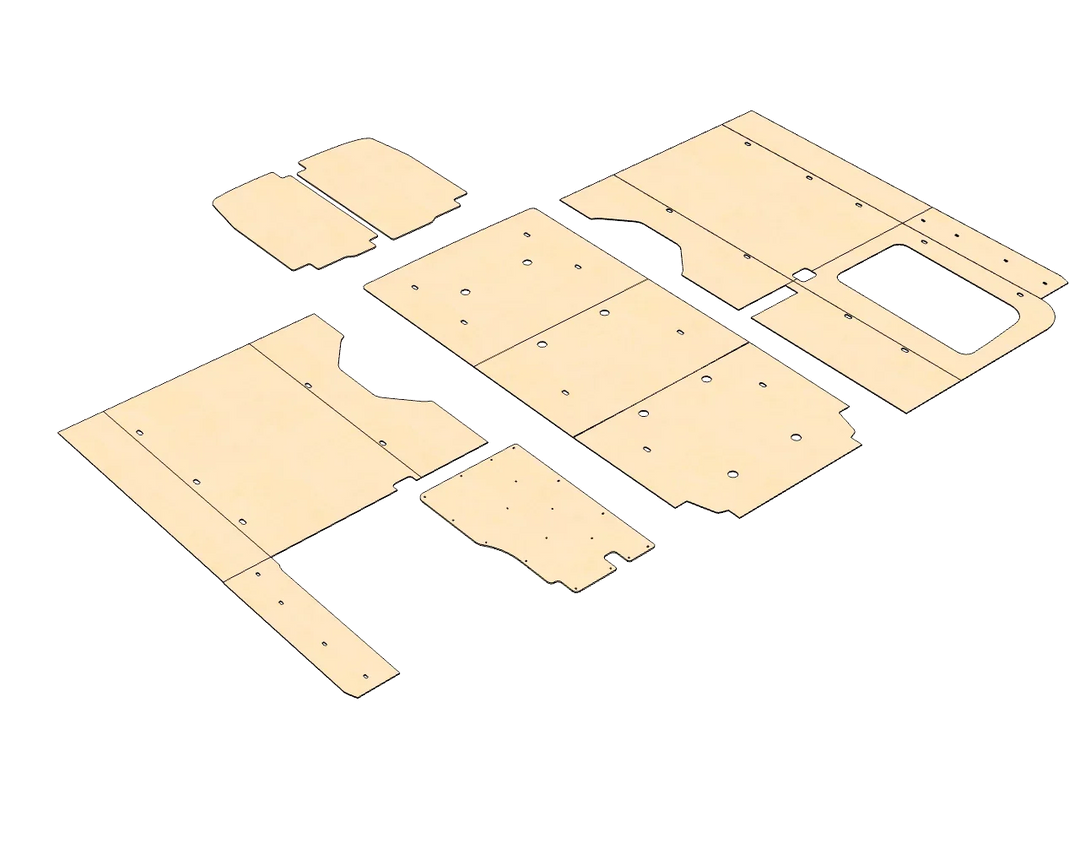 Ford Transit High Roof 148 Felt Wall Kit For Go Code Trim - AVC RIG