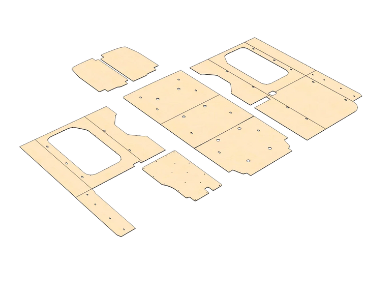 Ford Transit High Roof 148 Felt Wall Kit For Go Code Trim - AVC RIG