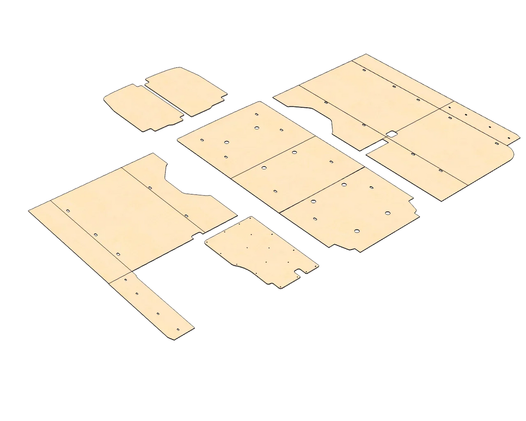 Ford Transit High Roof 148 Felt Wall Kit For Go Code Trim - AVC RIG